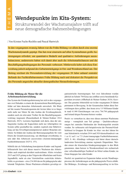 Wendepunkte im Kita-System: